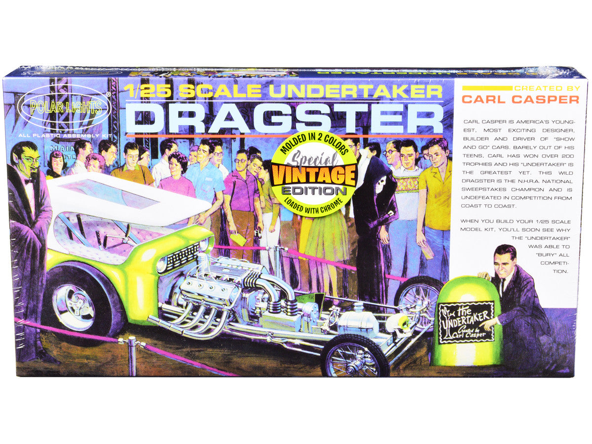Skill 2 Model Kit Undertaker Dragster by Carl Casper 1/25 Scale Model by Polar Lights LuxuryLifeWay Online Store