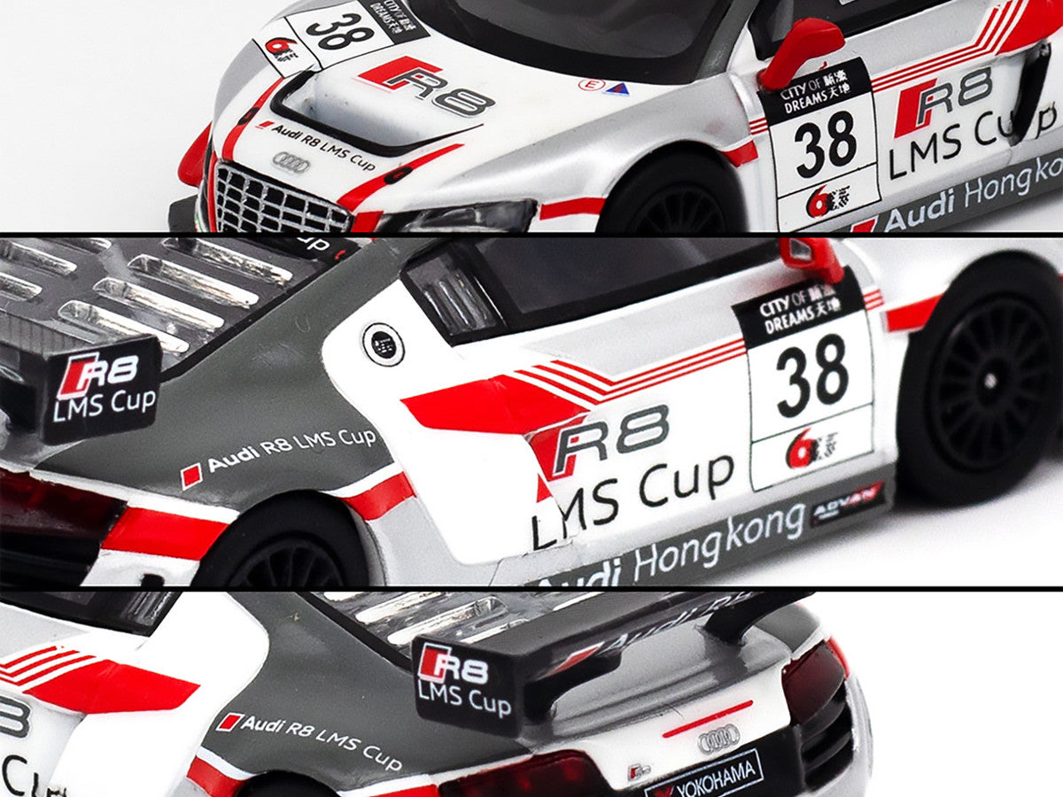 Audi R8 LMS #38 Marchy Lee "Macau GT Cup" (2013) 1/64 Diecast Model Car by Pop Race LuxuryLifeWay Online Store