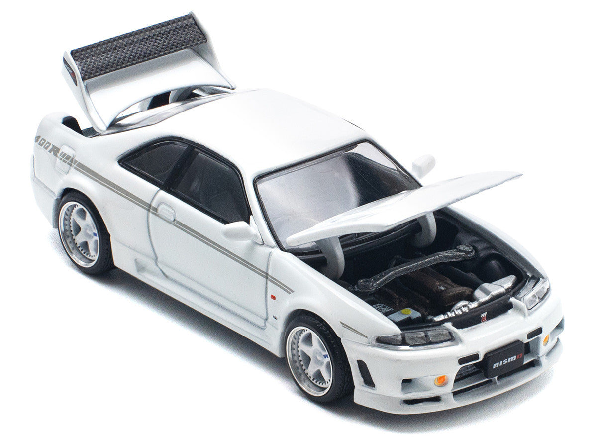 GTR Nismo 400R RHD (Right Hand Drive) White 1/64 Diecast Model Car by Pop Race LuxuryLifeWay Online Store