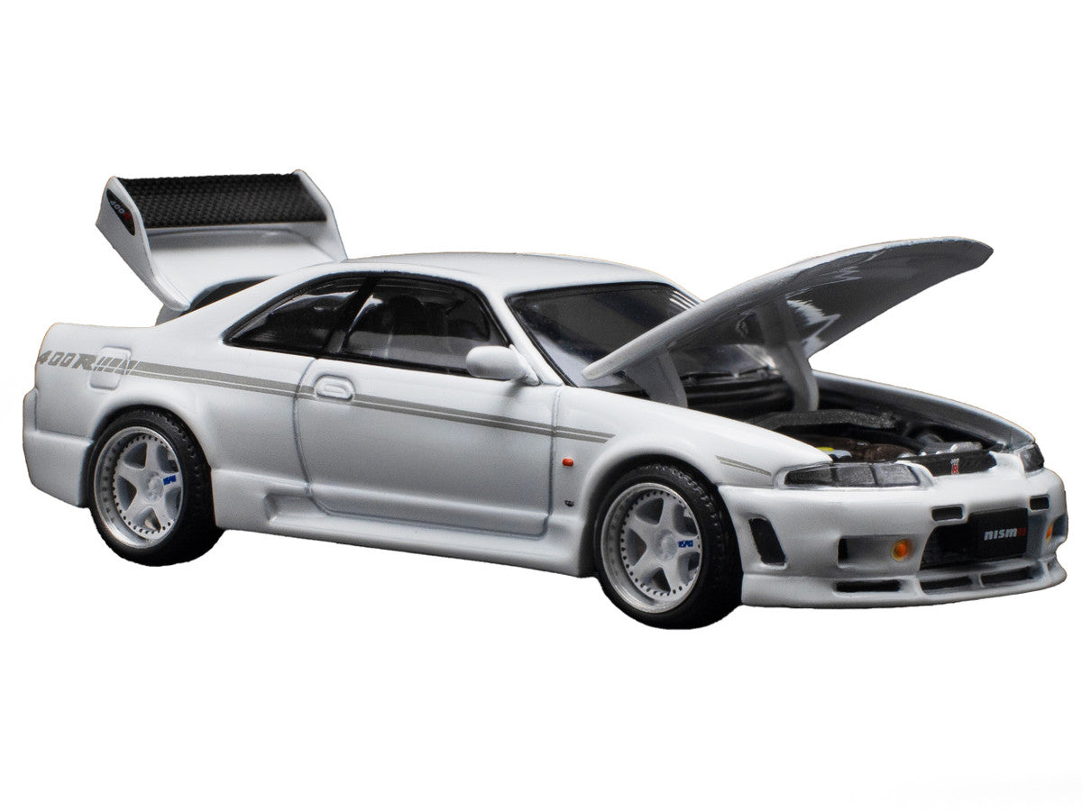 GTR Nismo 400R RHD (Right Hand Drive) White 1/64 Diecast Model Car by Pop Race LuxuryLifeWay Online Store