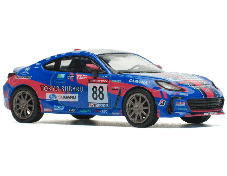 Subaru BRZ #88 Blue with Graphics "Tokyo Subaru Racing" 1/64 Diecast Model Car by Pop Race LuxuryLifeWay Online Store