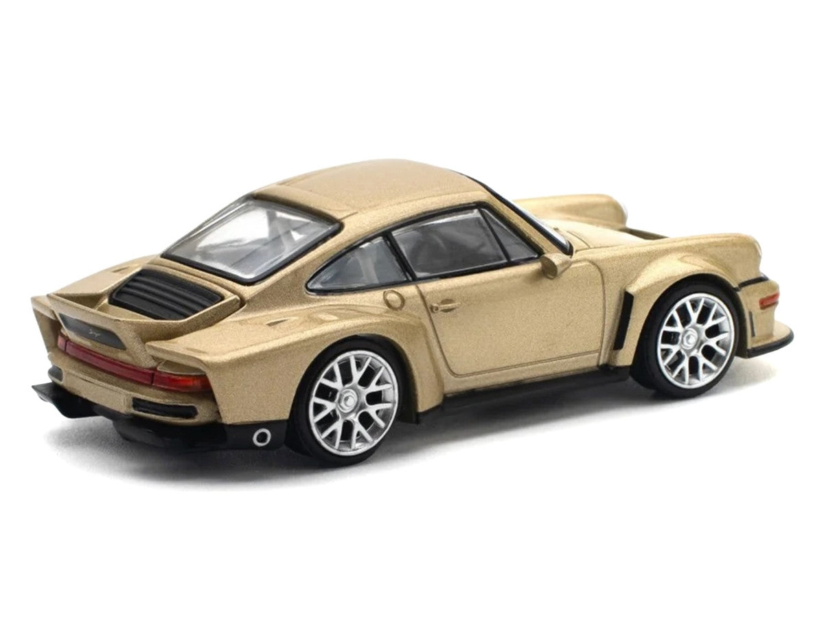 Singer DLS Turbo Gold Metallic 1/64 Diecast Model Car by Pop Race LuxuryLifeWay Online Store