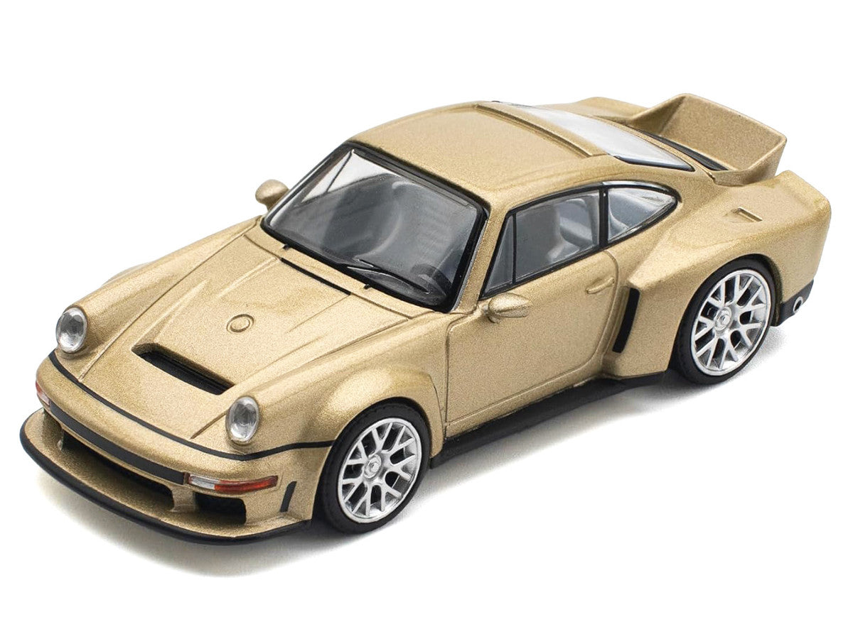 Singer DLS Turbo Gold Metallic 1/64 Diecast Model Car by Pop Race LuxuryLifeWay Online Store