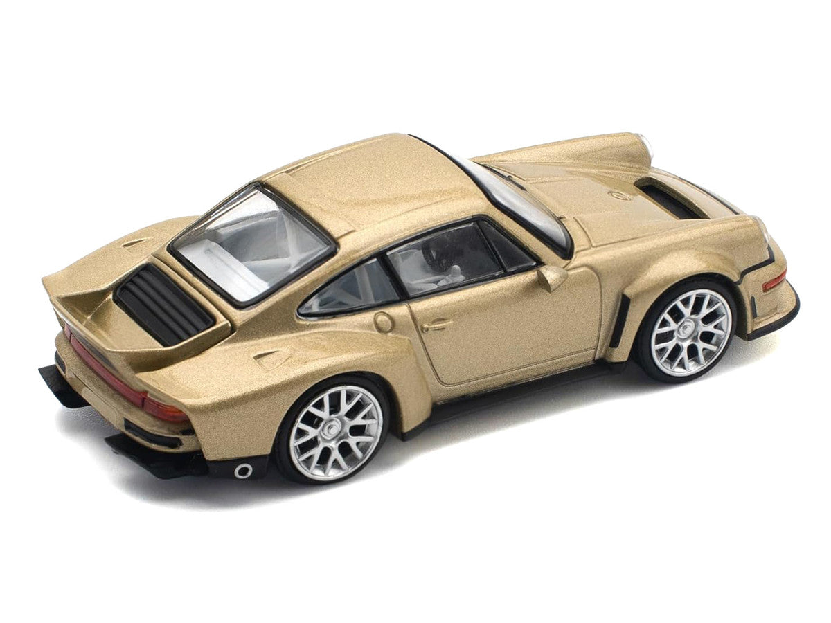 Singer DLS Turbo Gold Metallic 1/64 Diecast Model Car by Pop Race LuxuryLifeWay Online Store