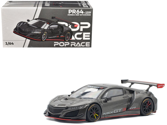 Honda NSX GT3 EVO22 Carbon Edition 1/64 Diecast Model Car by Pop Race LuxuryLifeWay Online Store