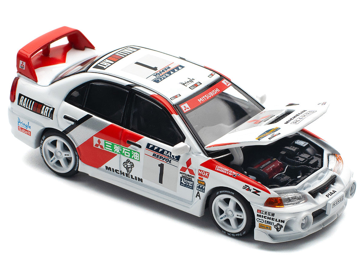 Mitsubishi Lancer Evolution IV RHD (Right Hand Drive) #1 Tommi Makinen - Seppo Harjanne Winner "Rally de Catalunya" (1997) 1/64 Diecast Model Car by Pop Race LuxuryLifeWay Online Store