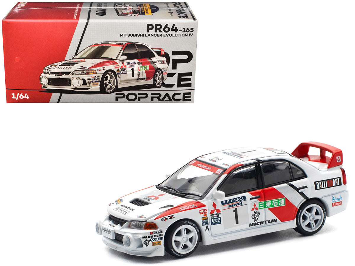 Mitsubishi Lancer Evolution IV RHD (Right Hand Drive) #1 Tommi Makinen - Seppo Harjanne Winner "Rally de Catalunya" (1997) 1/64 Diecast Model Car by Pop Race LuxuryLifeWay Online Store