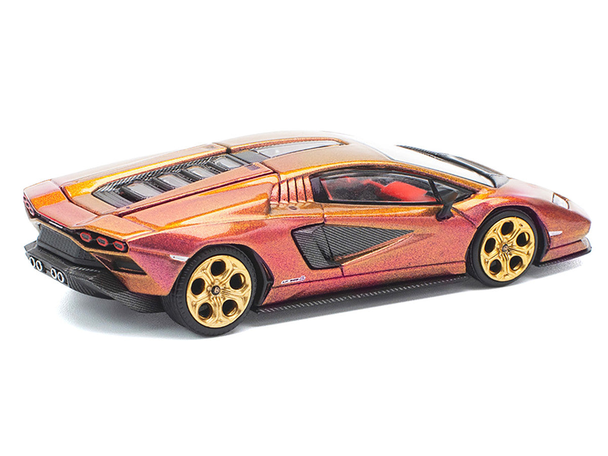 Lamborghini Countach LPI 800-4 Blu Hal Metallic 1/64 Diecast Model Car by Pop Race LuxuryLifeWay Online Store