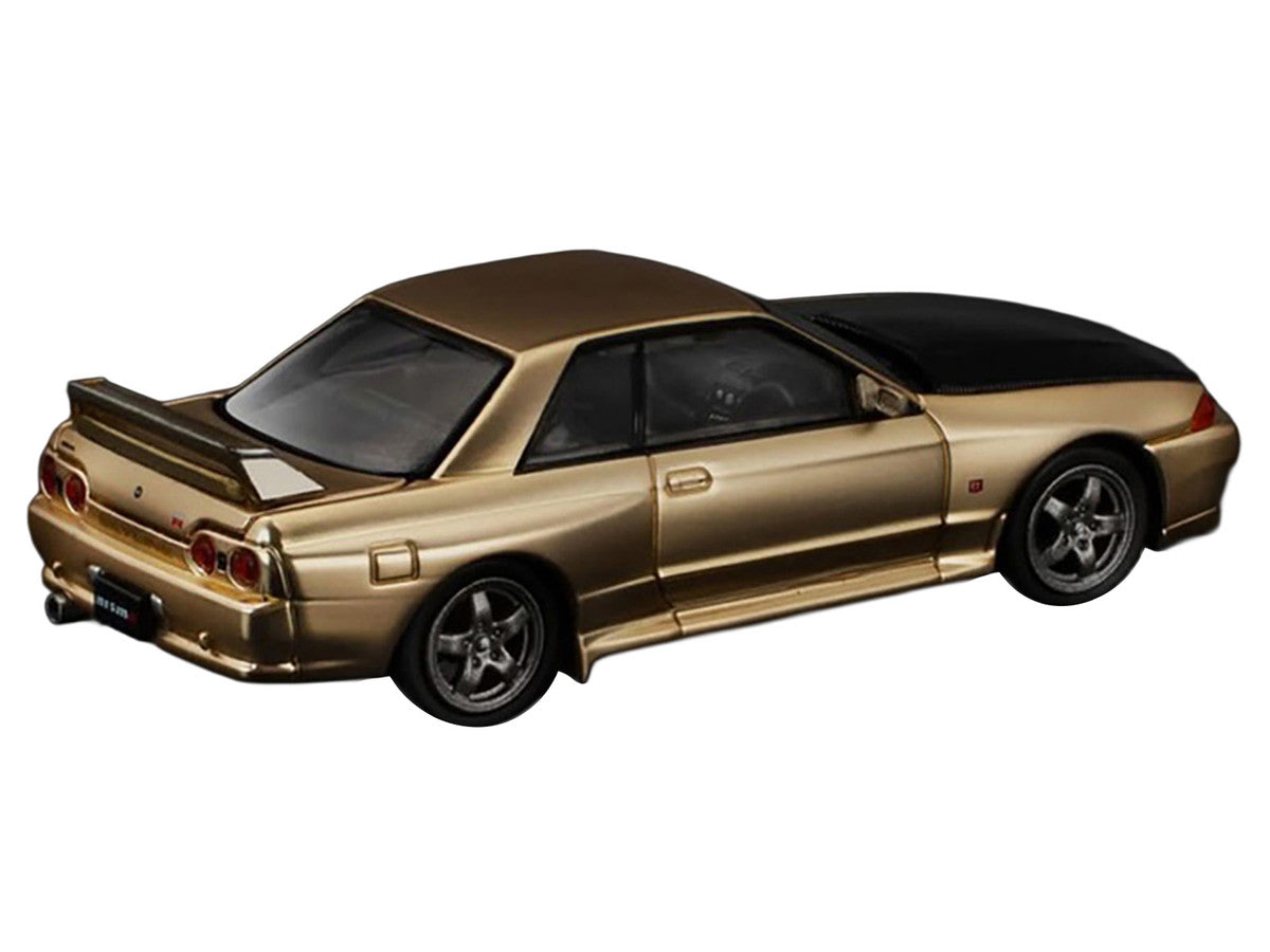 Skyline GT-R R32 RHD (Right Hand Drive) Chrome Gold with Carbon Hood "Tokyo Auto Salon 2025" 1/64 Diecast Model Car by Pop Race LuxuryLifeWay Online Store