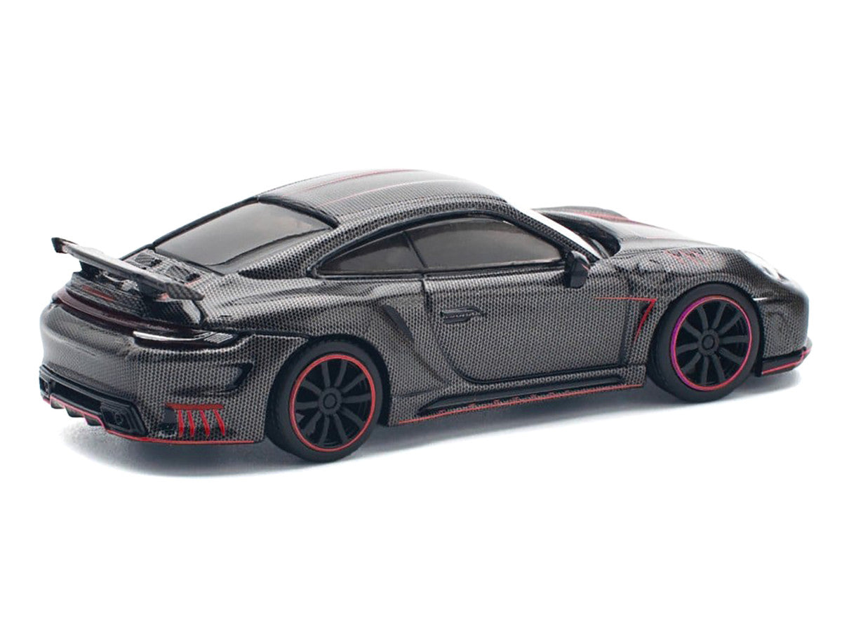 992 Stinger GTR Carbon Edition with Red Accents 1/64 Diecast Model Car by Pop Race LuxuryLifeWay Online Store