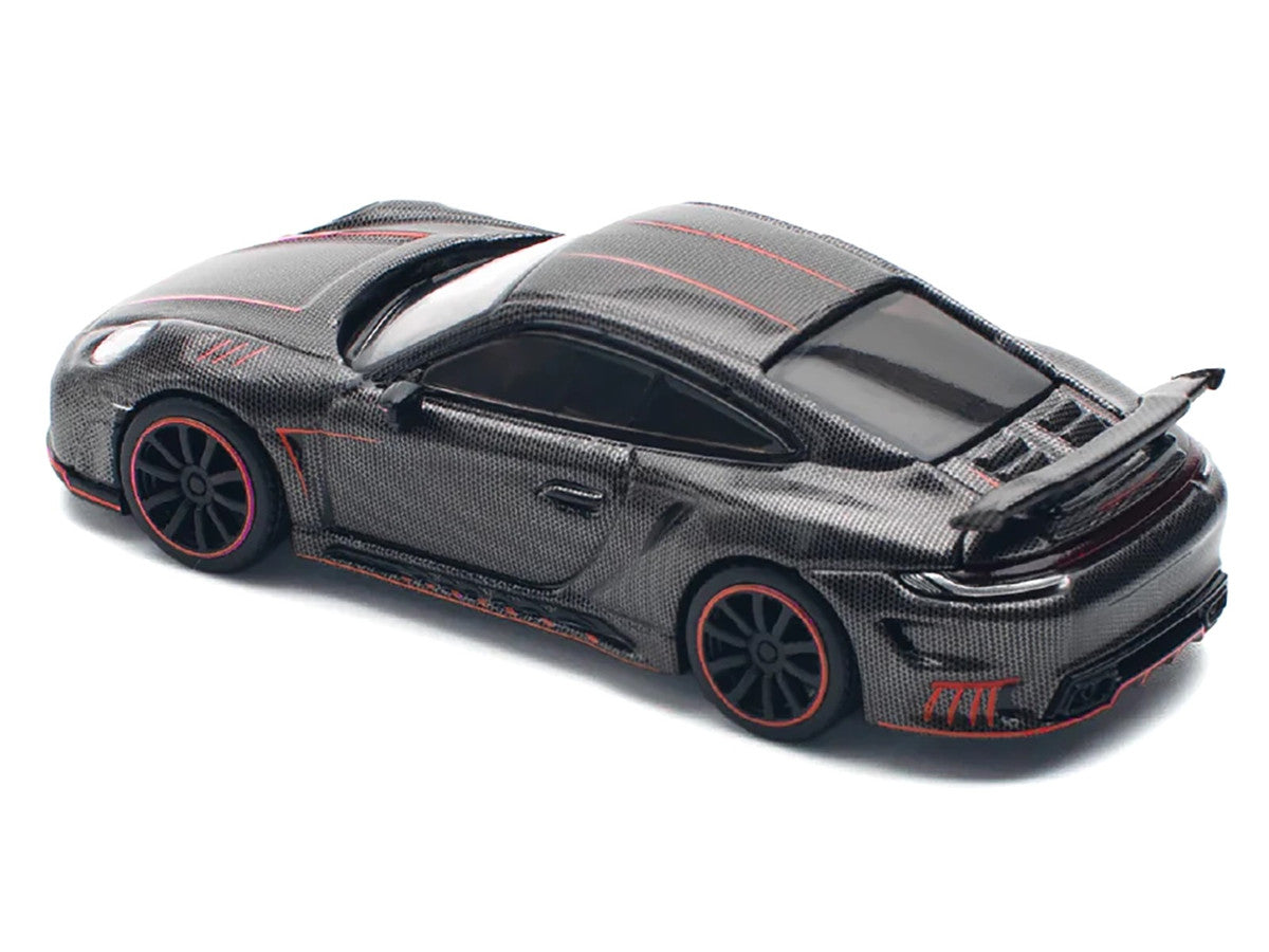 992 Stinger GTR Carbon Edition with Red Accents 1/64 Diecast Model Car by Pop Race LuxuryLifeWay Online Store