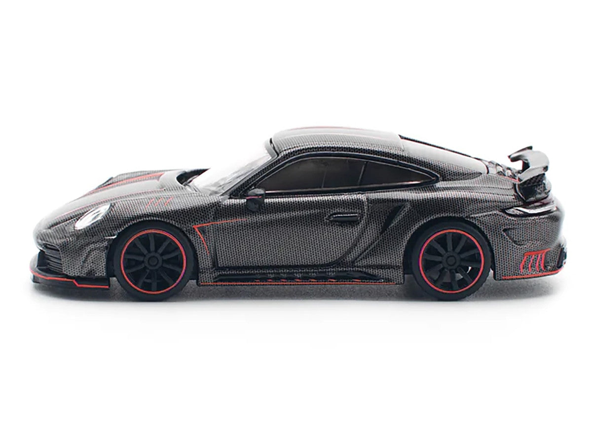 992 Stinger GTR Carbon Edition with Red Accents 1/64 Diecast Model Car by Pop Race LuxuryLifeWay Online Store