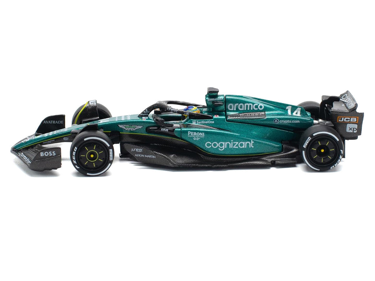 Aston Martin AMR23 #14 Fernando Alonso "Formula One F1 World Championship" (2023) 1/64 Diecast Model Car by Pop Race LuxuryLifeWay Online Store