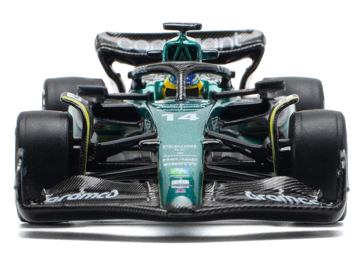 Aston Martin AMR23 #14 Fernando Alonso "Formula One F1 World Championship" (2023) 1/64 Diecast Model Car by Pop Race LuxuryLifeWay Online Store