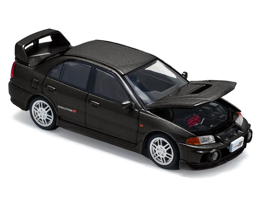 Mitsubishi Lancer Evolution IV RHD (Right Hand Drive) Pyrenees Black Pearl 1/64 Diecast Model Car by Pop Race LuxuryLifeWay Online Store
