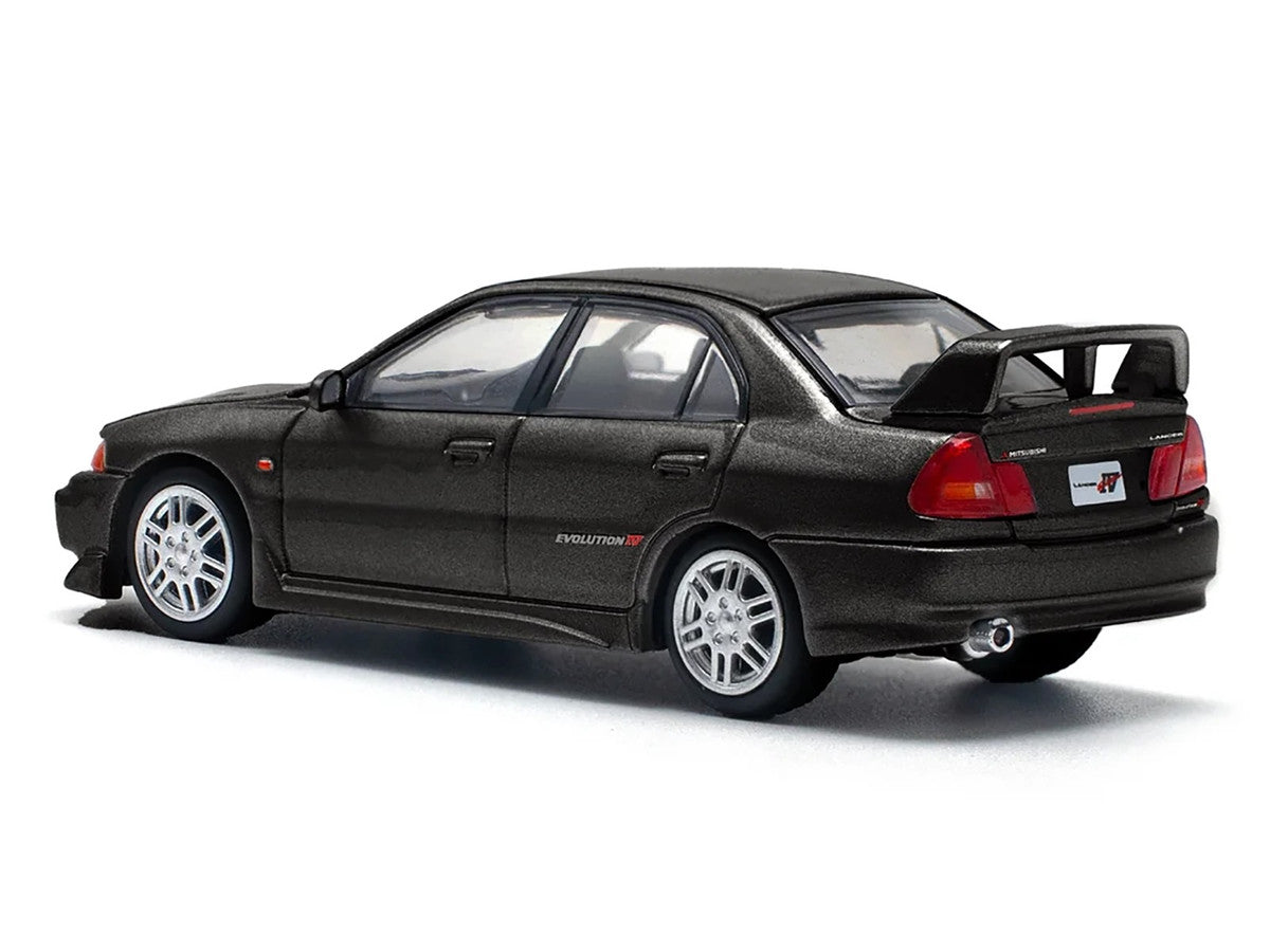 Mitsubishi Lancer Evolution IV RHD (Right Hand Drive) Pyrenees Black Pearl 1/64 Diecast Model Car by Pop Race LuxuryLifeWay Online Store