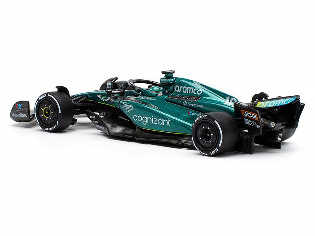 Aston Martin AMR23 #18 Lance Stroll "Formula One F1 World Championship" (2023) 1/64 Diecast Model Car by Pop Race LuxuryLifeWay Online Store