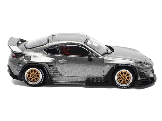 Toyota Pandem GR86 Silver Metallic 1/64 Diecast Model Car by Pop Race LuxuryLifeWay Online Store