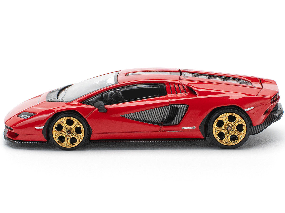 Lamborghini Countach LPI 800-4 Red with Carbon Accents 1/64 Diecast Model Car by Pop Race LuxuryLifeWay Online Store