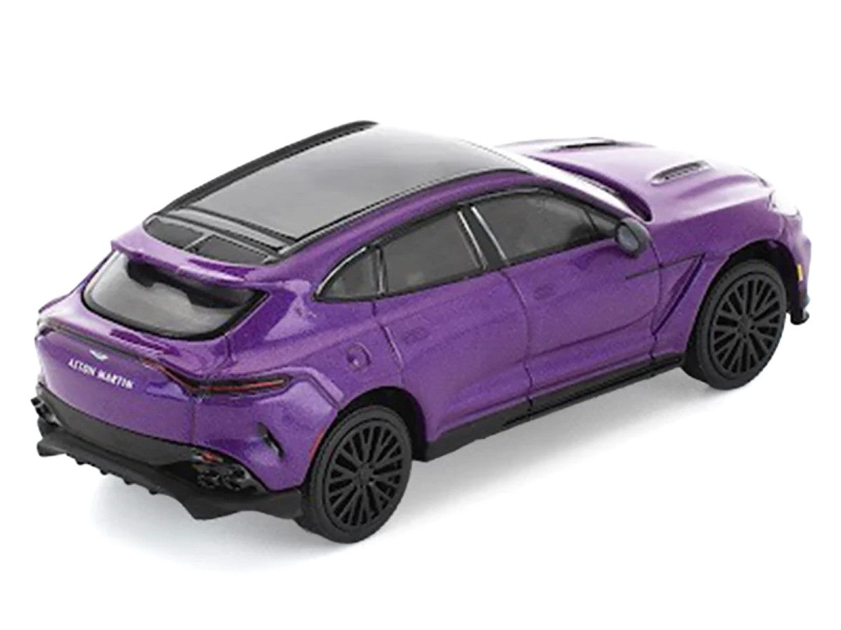 Aston Martin DBX 707 Storm Purple Metallic with Black Top 1/64 Diecast Model Car by Pop Race LuxuryLifeWay Online Store