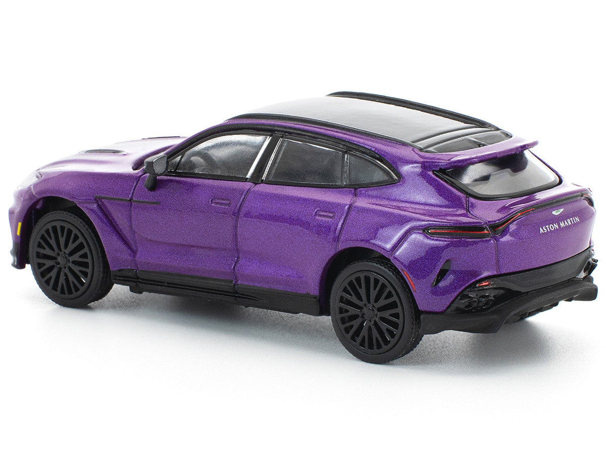 Aston Martin DBX 707 Storm Purple Metallic with Black Top 1/64 Diecast Model Car by Pop Race LuxuryLifeWay Online Store