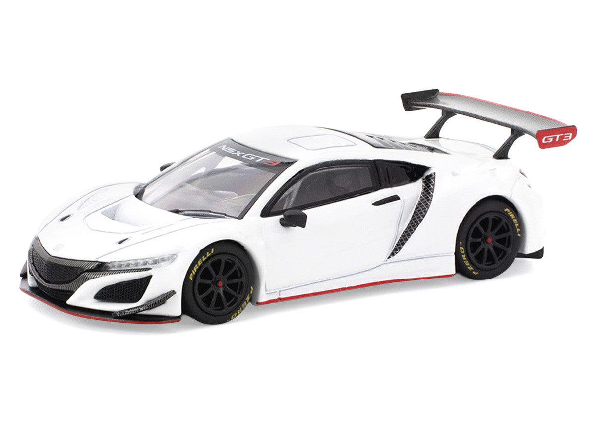 Honda NSX GT3 EVO22 White 1/64 Diecast Model Car by Pop Race LuxuryLifeWay Online Store