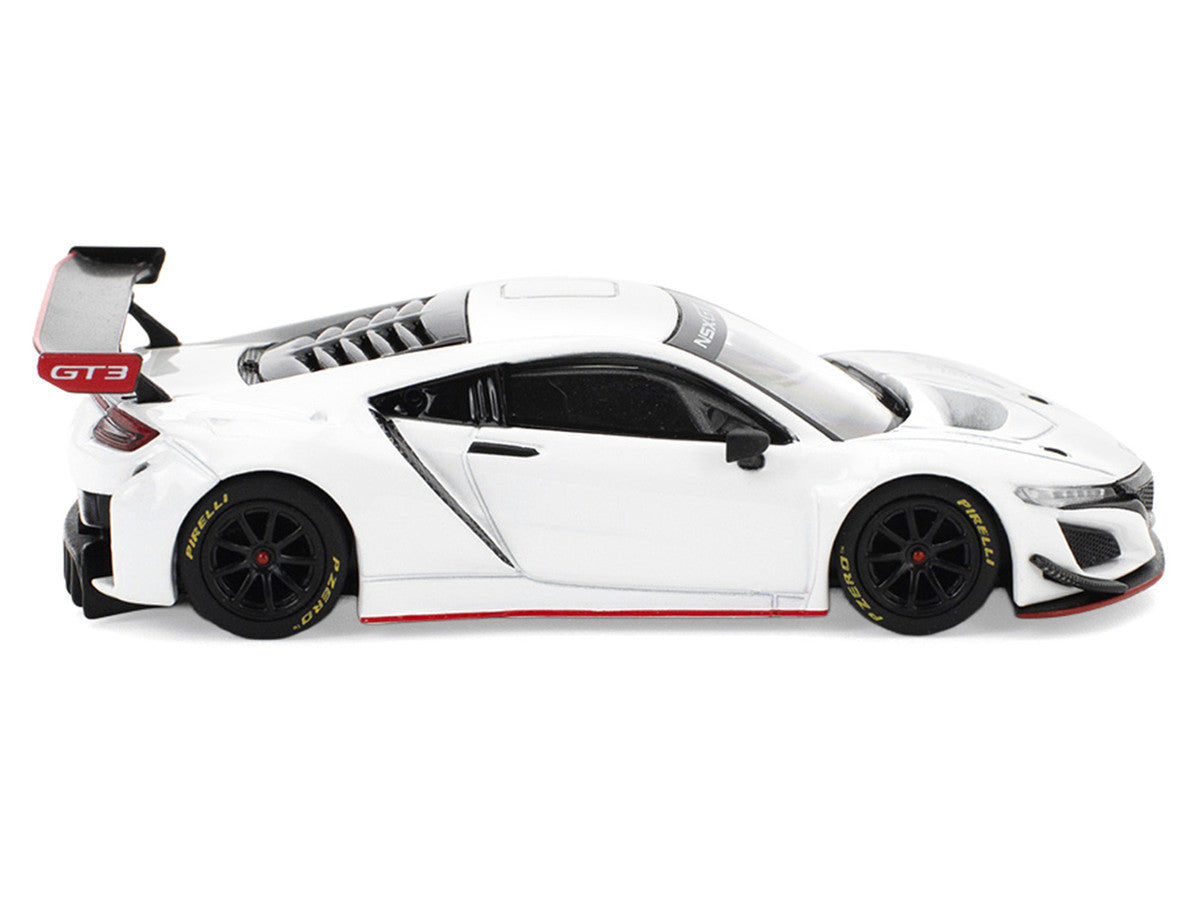 Honda NSX GT3 EVO22 White 1/64 Diecast Model Car by Pop Race LuxuryLifeWay Online Store
