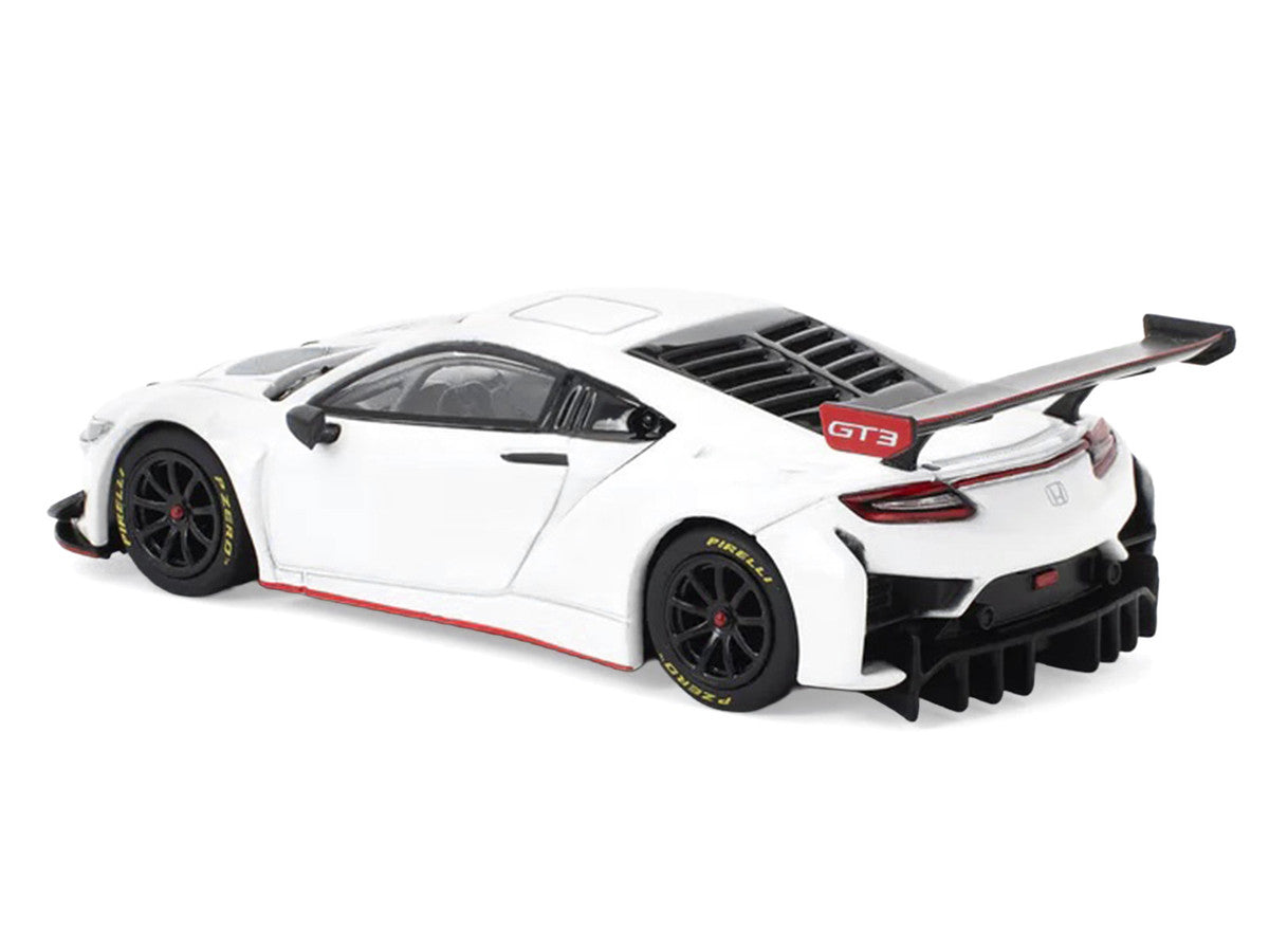Honda NSX GT3 EVO22 White 1/64 Diecast Model Car by Pop Race LuxuryLifeWay Online Store