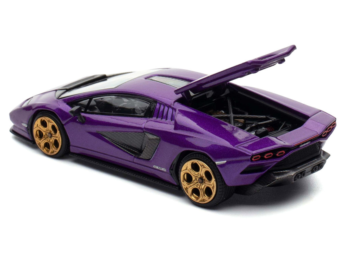 Lamborghini Countach LPI 800-4 Viola Pasifae Purple Metallic "Hong Kong Toycar Salon 2025" 1/64 Diecast Model Car by Pop Race LuxuryLifeWay Online Store