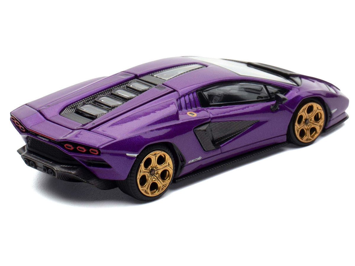 Lamborghini Countach LPI 800-4 Viola Pasifae Purple Metallic "Hong Kong Toycar Salon 2025" 1/64 Diecast Model Car by Pop Race LuxuryLifeWay Online Store