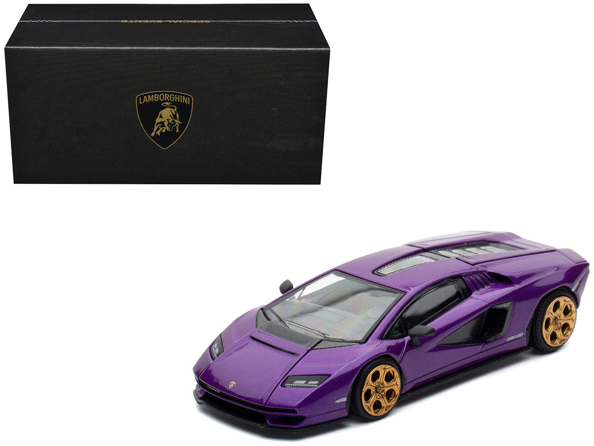 Lamborghini Countach LPI 800-4 Viola Pasifae Purple Metallic "Hong Kong Toycar Salon 2025" 1/64 Diecast Model Car by Pop Race LuxuryLifeWay Online Store