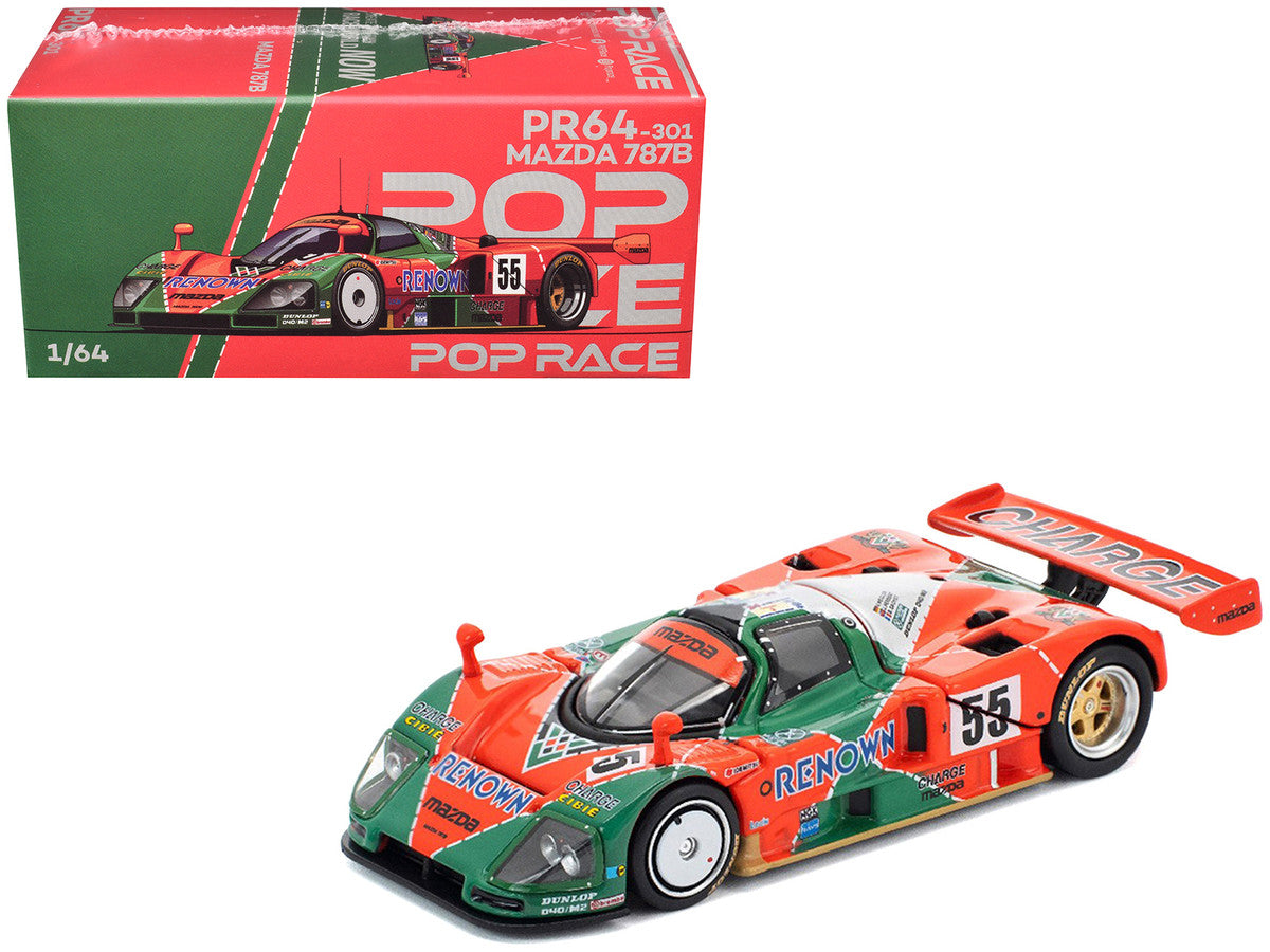 Mazda 787B #55 Johnny Herbert - Volker Weidler - Bertrand Gachot "Mazdaspeed" Winner "24 Hours of Le Mans" (1991) 1/64 Diecast Model Car by Pop Race LuxuryLifeWay Online Store