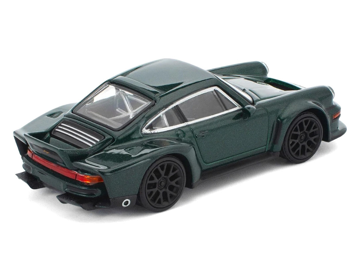 Singer DLS Turbo Green Metallic 1/64 Diecast Model Car by Pop Race LuxuryLifeWay Online Store