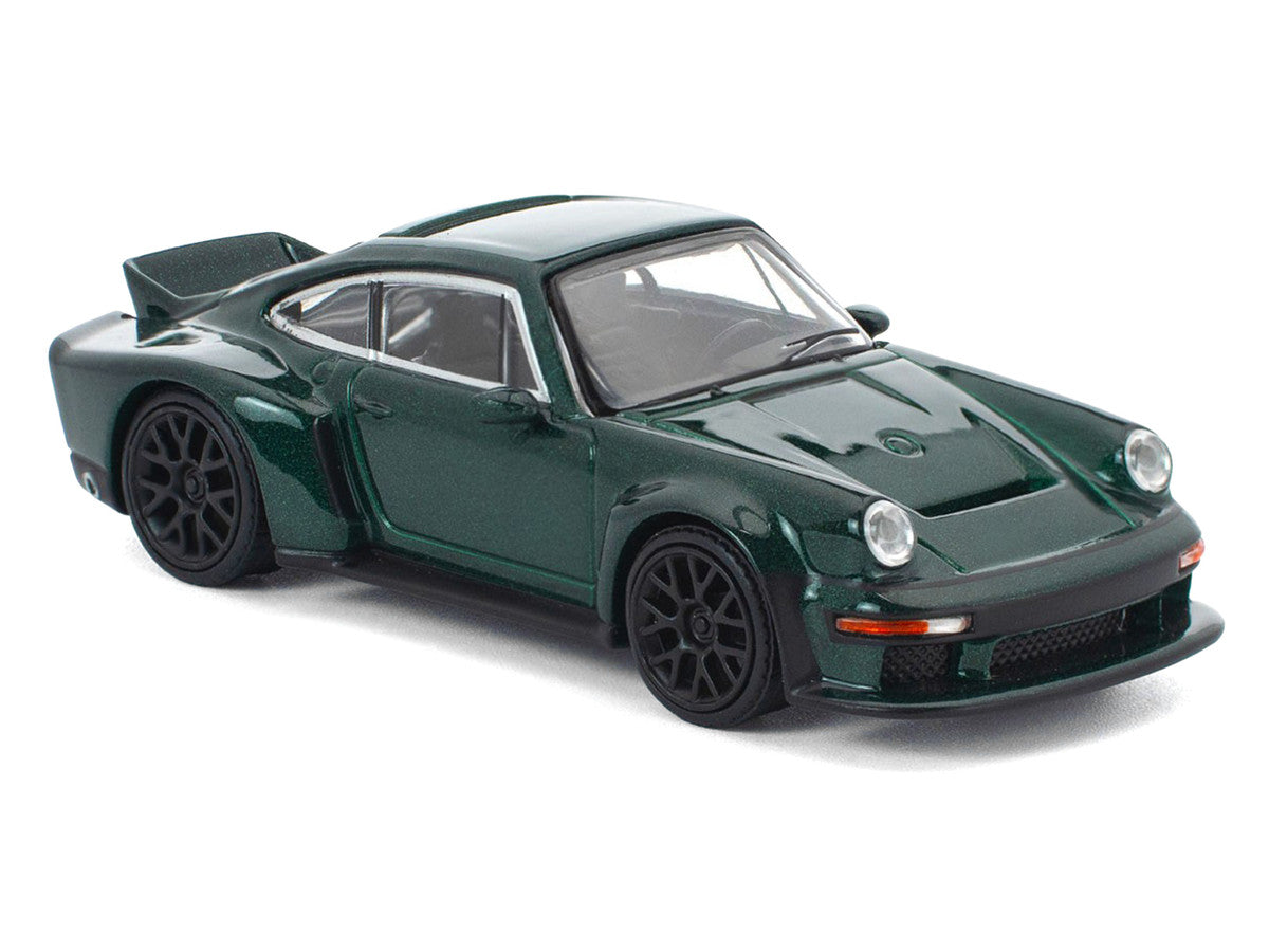 Singer DLS Turbo Green Metallic 1/64 Diecast Model Car by Pop Race LuxuryLifeWay Online Store