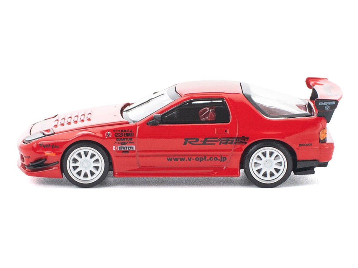 Mazda RX7 (FC3S) RE Amemiya RHD (Right Hand Drive) Red Metallic 1/64 Diecast Model Car by Pop Race LuxuryLifeWay Online Store