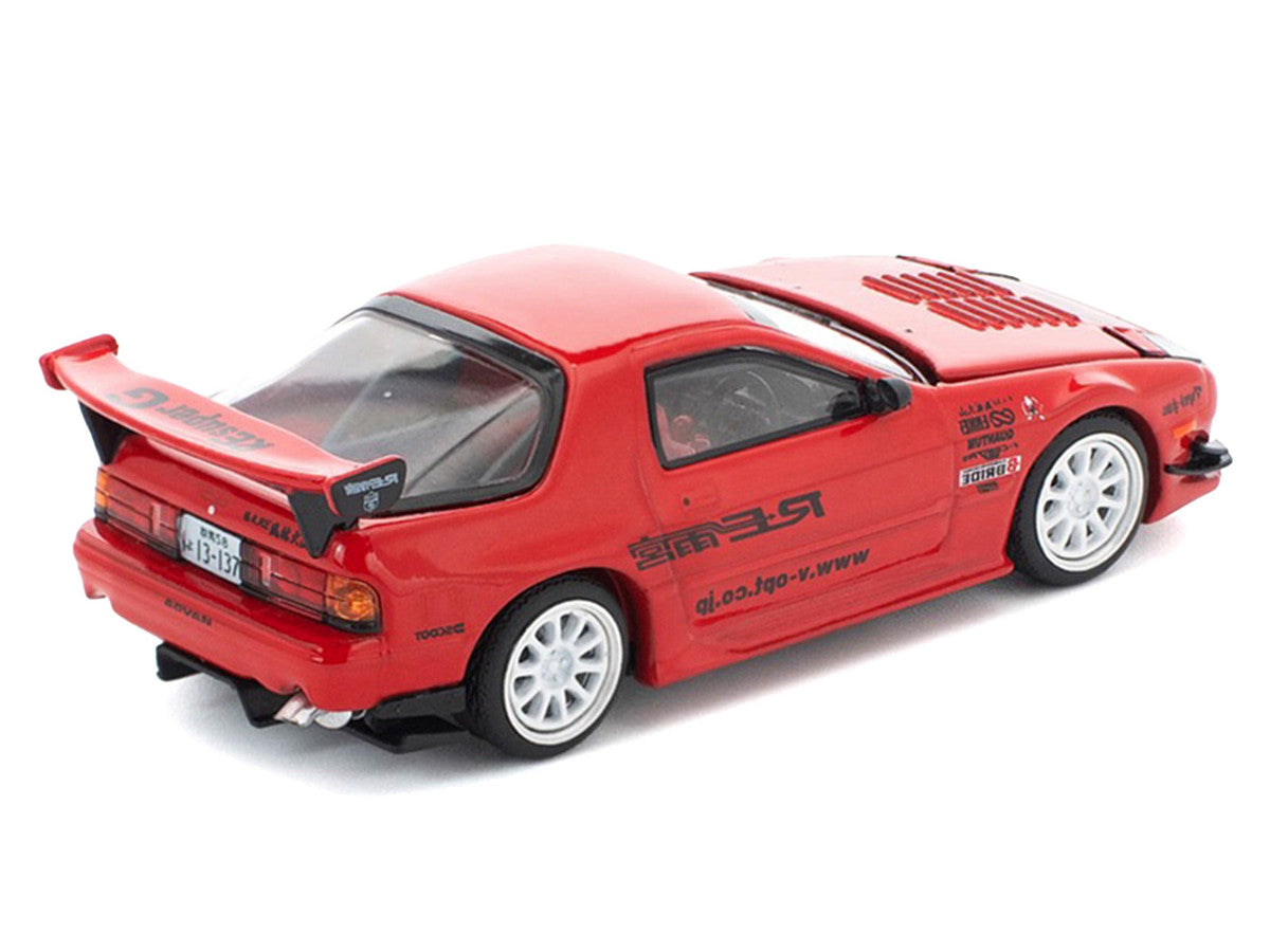 Mazda RX7 (FC3S) RE Amemiya RHD (Right Hand Drive) Red Metallic 1/64 Diecast Model Car by Pop Race LuxuryLifeWay Online Store