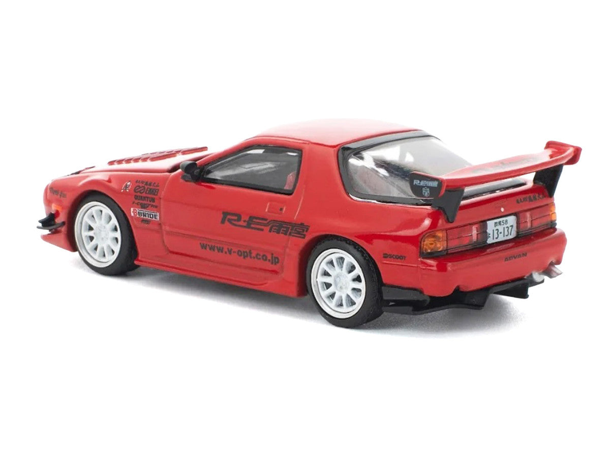 Mazda RX7 (FC3S) RE Amemiya RHD (Right Hand Drive) Red Metallic 1/64 Diecast Model Car by Pop Race LuxuryLifeWay Online Store