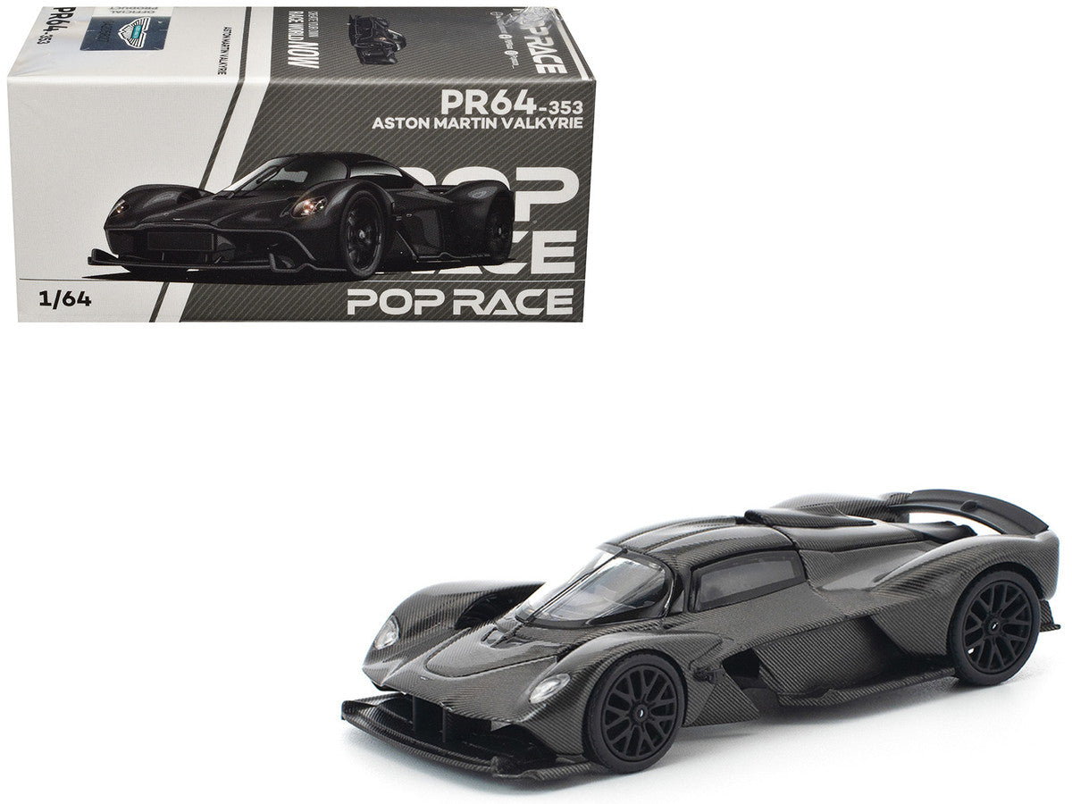 Aston Martin Valkyrie Carbon Fiber 1/64 Diecast Model Car by Pop Race LuxuryLifeWay Online Store
