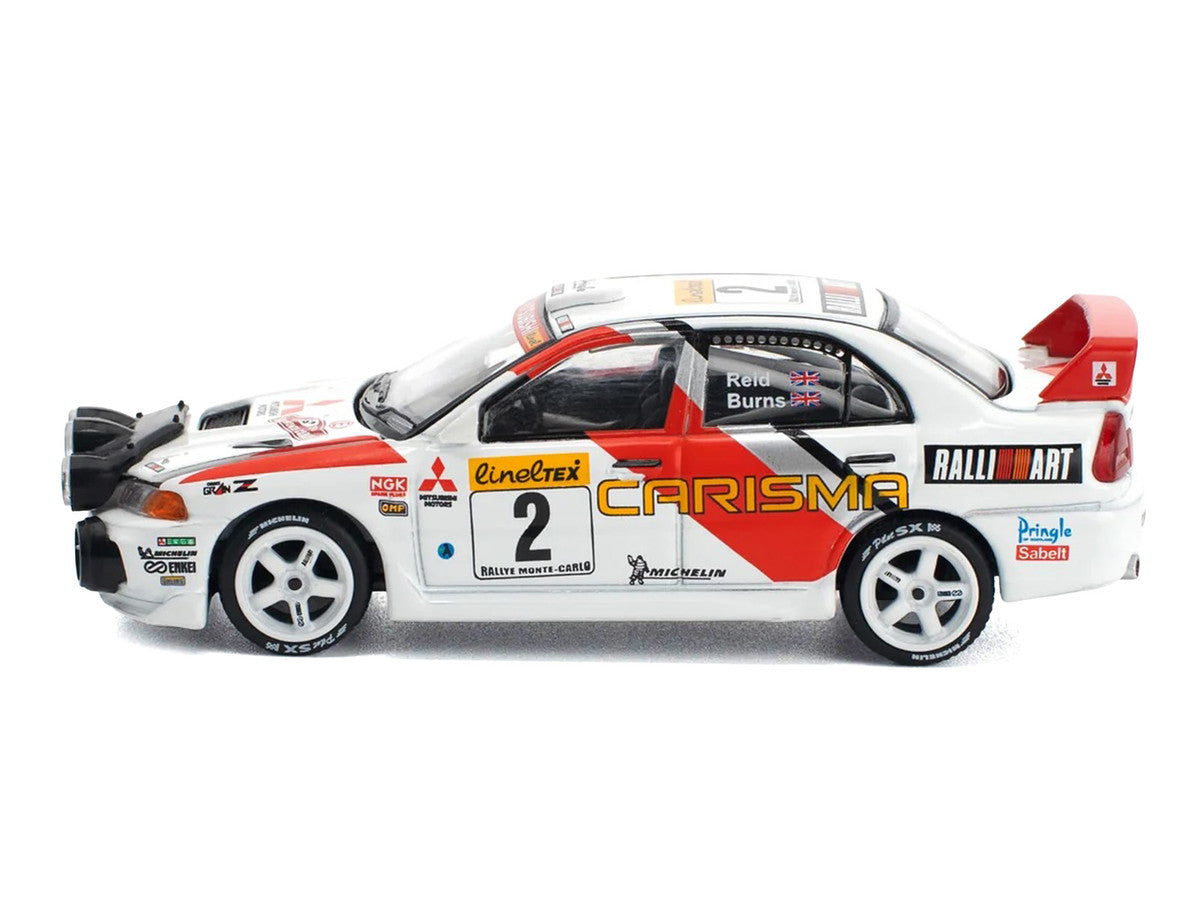 Mitsubishi Lancer Evolution IV RHD (Right Hand Drive) #2 Richard Burns - Robert Reid "Monte Carlo Rally" (1998) 1/64 Diecast Model Car by Pop Race LuxuryLifeWay Online Store