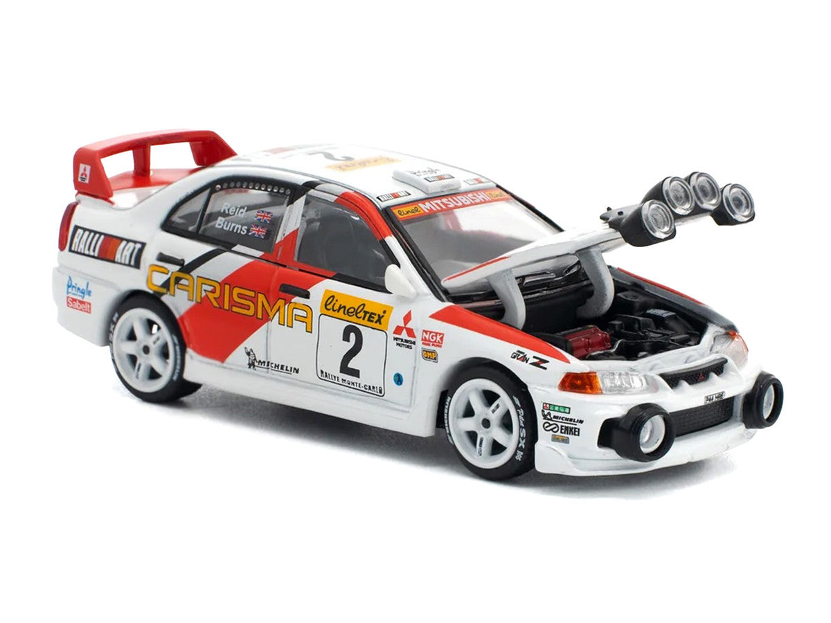 Mitsubishi Lancer Evolution IV RHD (Right Hand Drive) #2 Richard Burns - Robert Reid "Monte Carlo Rally" (1998) 1/64 Diecast Model Car by Pop Race LuxuryLifeWay Online Store