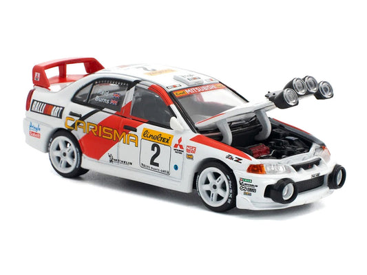 Mitsubishi Lancer Evolution IV RHD (Right Hand Drive) #2 Richard Burns - Robert Reid "Monte Carlo Rally" (1998) 1/64 Diecast Model Car by Pop Race LuxuryLifeWay Online Store
