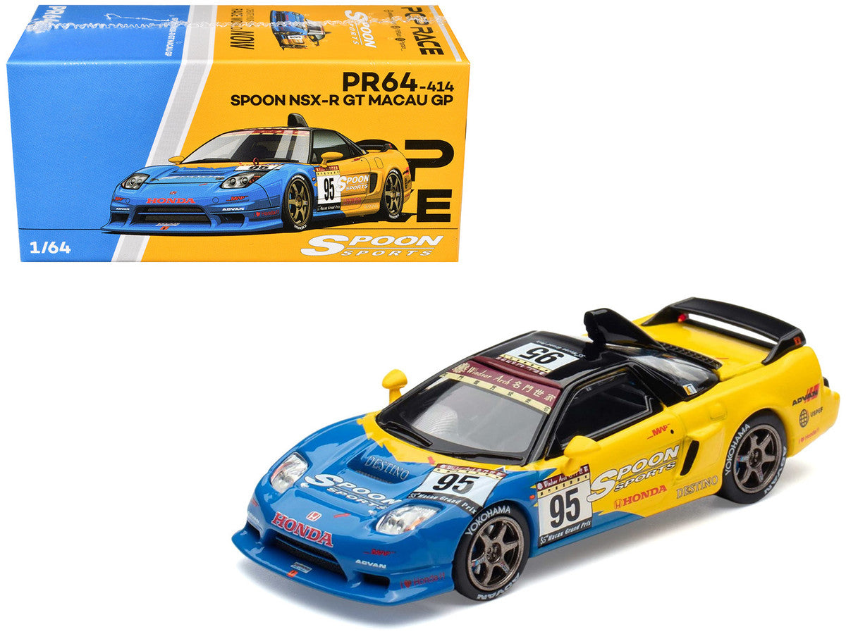 Honda NSX-R GT RHD (Right Hand Drive) #95 Spoon Sports "Macau Cup" "Tokyo Auto Salon - Hong Kong 2025" 1/64 Diecast Model Car by Pop Race LuxuryLifeWay Online Store