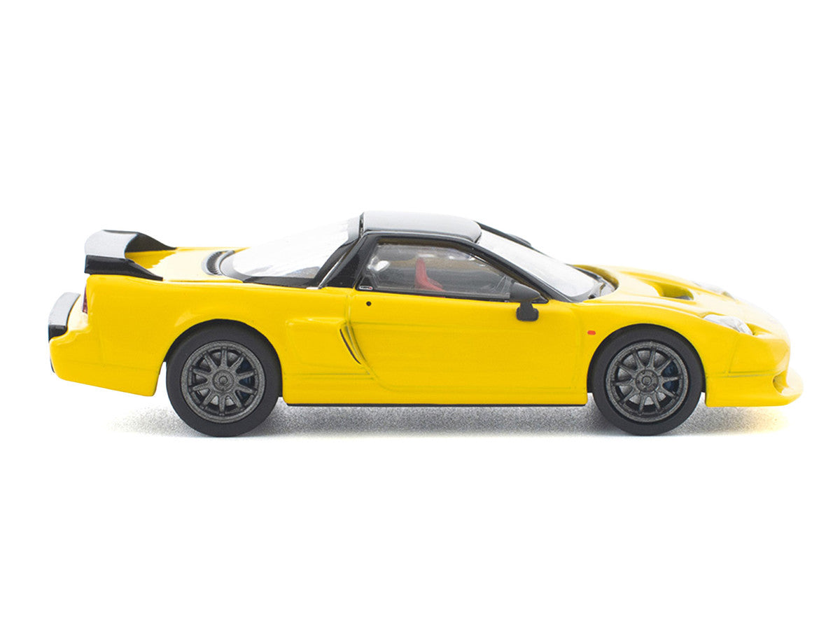 Honda NSX-R RHD (Right Hand Drive) Custom Yellow with Black Top 1/64 Diecast Model Car by Pop Race LuxuryLifeWay Online Store