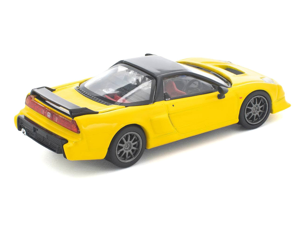 Honda NSX-R RHD (Right Hand Drive) Custom Yellow with Black Top 1/64 Diecast Model Car by Pop Race LuxuryLifeWay Online Store