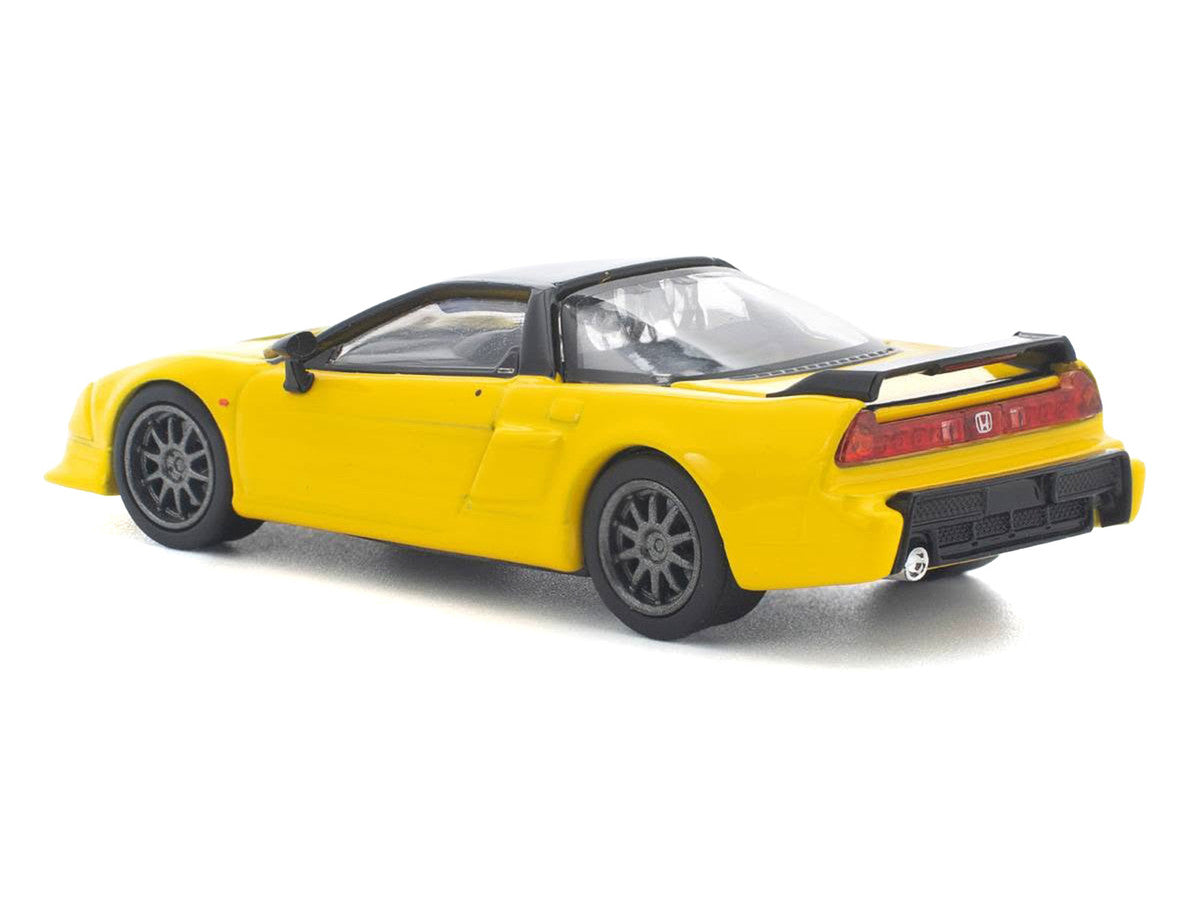 Honda NSX-R RHD (Right Hand Drive) Custom Yellow with Black Top 1/64 Diecast Model Car by Pop Race LuxuryLifeWay Online Store