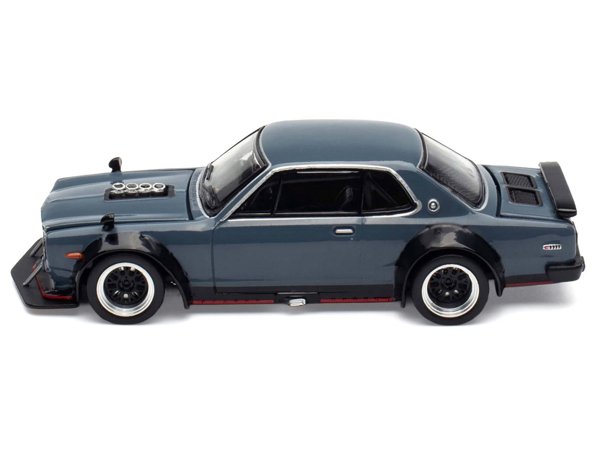 Skyline GT-R V8 Drift "Hakosuka" RHD (Right Hand Drive) Gray "Tokyo Auto Salon Hong Kong 2025" Special Edition 1/64 Diecast Model Car by Pop Race LuxuryLifeWay Online Store