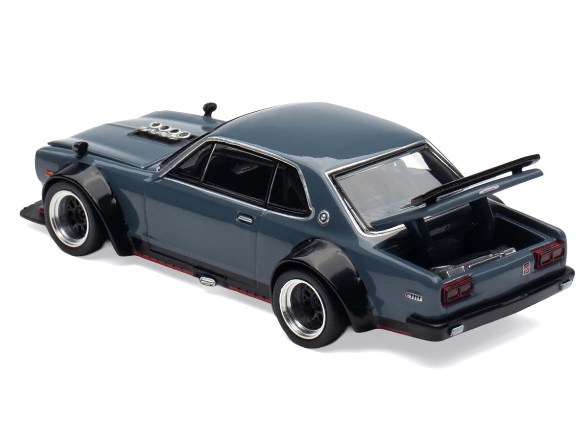 Skyline GT-R V8 Drift "Hakosuka" RHD (Right Hand Drive) Gray "Tokyo Auto Salon Hong Kong 2025" Special Edition 1/64 Diecast Model Car by Pop Race LuxuryLifeWay Online Store