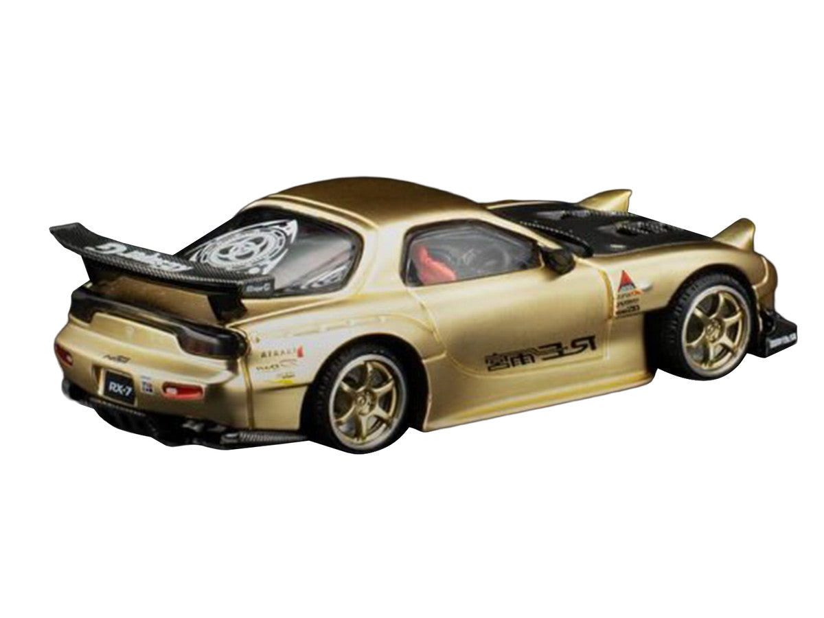 Mazda RX7 (FD3S) RE Amemiya RHD (Right Hand Drive) Gold Metallic with Carbon Hood "Thailand Diecast Expo 2026" 1/64 Diecast Model Car by Pop Race LuxuryLifeWay Online Store