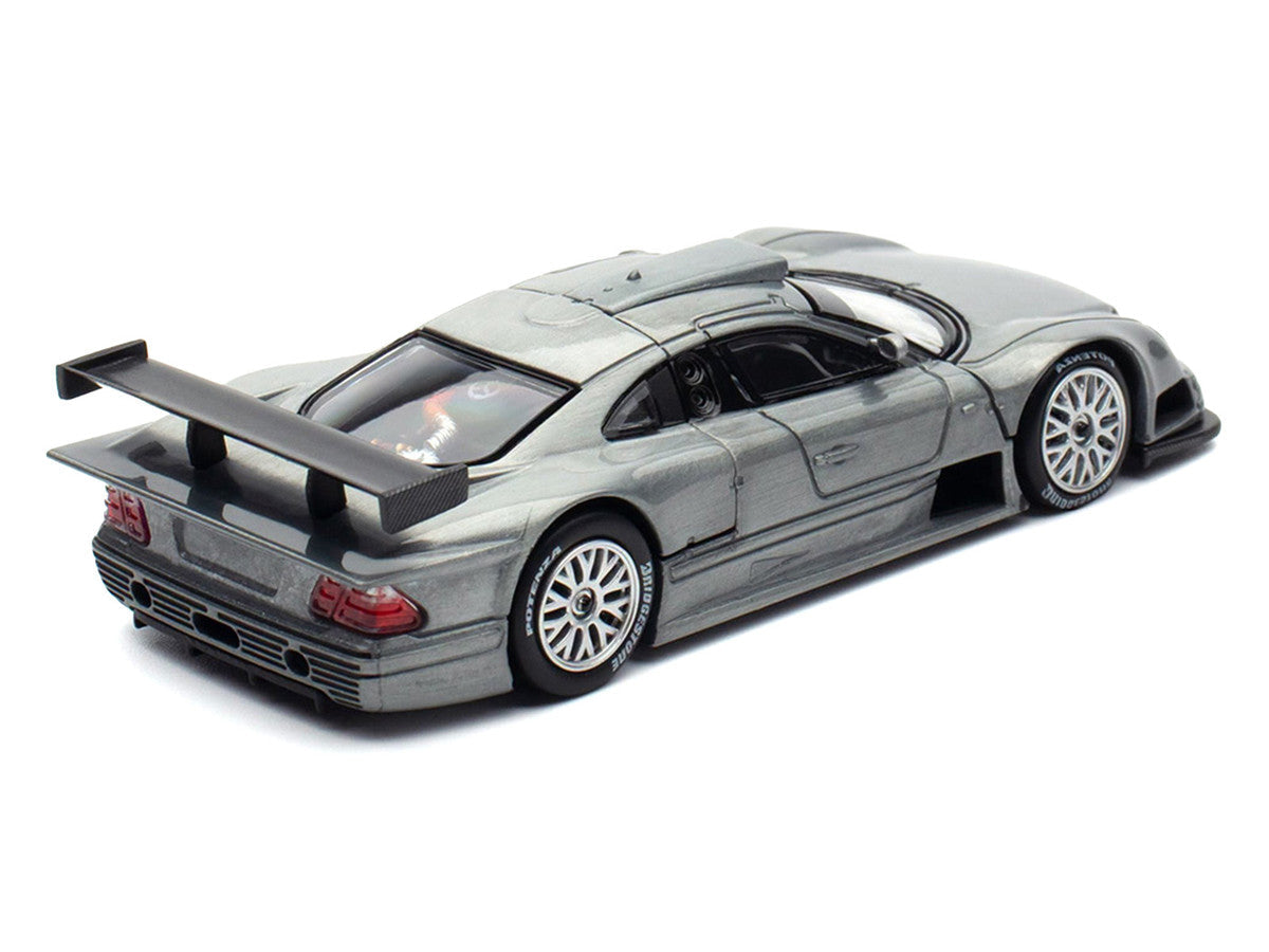 Mercedes-Benz CLK GTR Raw Metal 1/64 Diecast Model Car by Pop Race LuxuryLifeWay Online Store