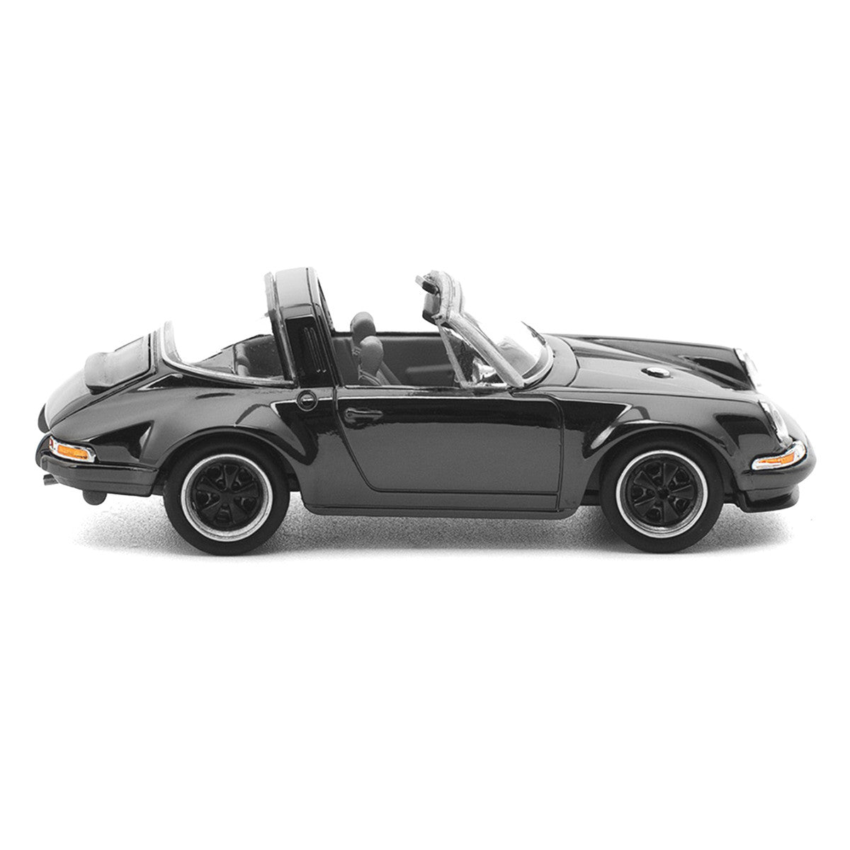 Singer Targa Dark Chrome "The Dark Chrome Series" 1/64 Diecast Model Car by Pop Race LuxuryLifeWay Online Store